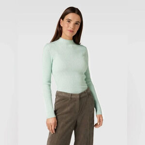 Daily / Ritual Seafoam Green Ribbed Long Sleeve‎ Top Size Medium